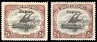 Papua, 1906-07, Large and Small Papua overprints, ½d-2s6d complete. F-VF