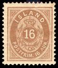 Iceland, 1896-1901, Post Horns, 3a-50a complete, perf 13. F-VF