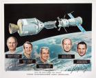 ASTP, 1975, Stafford, Brand, Slayton, Leonov & Kubasov Autographs