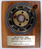 Shuttle Program, c1980s, "Solar Array Power Transfer Roll Ring" Presentation Plaque - 2