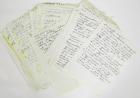 Miscellaneous, c1990s, Slayton Handwritten "Notes"