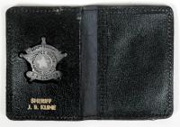 Mercury Program, c1960s, Deke Slayton's "Deputy Sheriff" Badge and Leather Wallet - 2