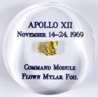 Apollo 12, 1969, Flown Gold Mylar Foil