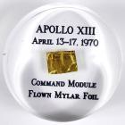 Apollo 13, 1970, Flown Gold Mylar Foil