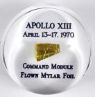 Apollo 16, 1972, Flown Gold Mylar Foil