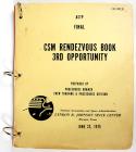 ASTP, 1975, ASTP/ Final / CSM Rendezvous Book / 3rd Opportunity" Checklist