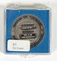 STS-1, 1981, FLOWN Sterling Silver Robbin's Medallion - 2