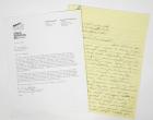 Miscellaneous, 1985, Deke Slayton Draft Letter to Art Buchwald