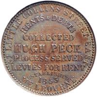 Australia. Penny Token, 1853. NGC MS64 - 2