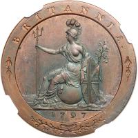 Great Britain. Pattern Penny, 1797. NGC PF63 - 2