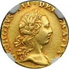 Great Britain. &frac14; Guinea, 1762. NGC EF45