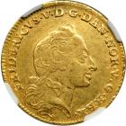 Denmark. Ducat, 1761-WW. NGC EF45