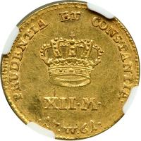 Denmark. Ducat, 1761-WW. NGC EF45 - 2