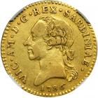 Italian States - Sardinia. 1 Doppia, 1786. NGC EF40
