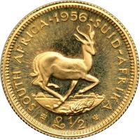 South Africa. &frac12; Pound, 1956. PF - 2