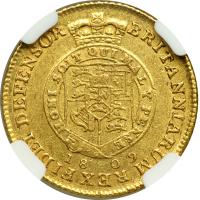 Great Britain. Half Guinea, 1809. NGC AU50 - 2