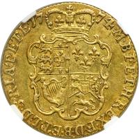 Great Britain. Guinea, 1774. NGC AU53 - 2
