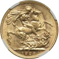 Australia. Sovereign, 1926-P. NGC MS61 - 2