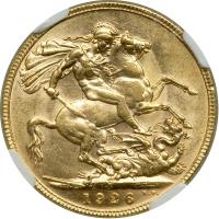 Australia. Sovereign, 1926-P. NGC AU58 - 2