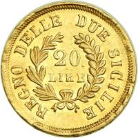Italian States - Naples. 20 Lire, 1813. NGC AU58 - 2