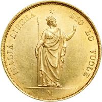 Italian States - Lombardy. 40 Lire, 1848-M. NGC MS62 - 2