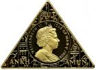 Isle of Man. Golden Age of the Pharaohs Triangle Gold Set, 2008. PF