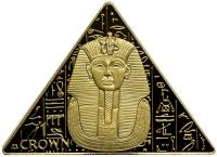 Isle of Man. Golden Age of the Pharaohs Triangle Gold Set, 2008. PF - 2