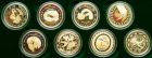 Australia. 8 Piece Gold Set of 100 Dollars for the Sydney Olypice games, 2000. PF