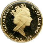 Australia. 200 Dollars, 1993. PF