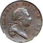 Bermuda. Penny, 1793. NGC AU