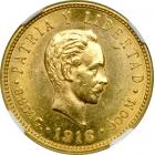 Cuba. 5 Pesos, 1916. NGC MS62