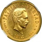 Cuba. 4 Pesos, 1916. NGC MS62