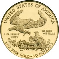 1986-W $50 Gold Eagle First Year Of Issue. NGC PF70 - 2