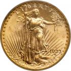 1923-D $20 St. Gaudens. PCGS MS65