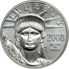 2008 $100 Platinum Eagle. ANACS MS70