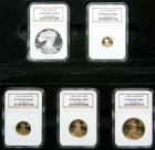 1995-W 5-Piece Proof Gold and Silver Eagle Set. NGC PF70