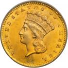 1861 $1 Gold Indian. PCGS MS65