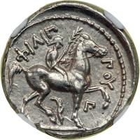 Kingdom of Macedon. Philip II, 359-336 BC. AR Tetradrachm (14.43 g) minted posthumously at Amphipolis, c. 323-315 BC - 2
