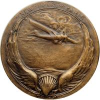 1927 Charles Lindbergh Bronze Medal - 2