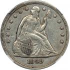 1849 Liberty Seated Dollar. NGC AU50