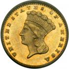 1878 $1 Gold Indian. PCGS PF58