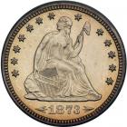 1873 Liberty Seated Quarter Dollar. Arrows. PCGS PF63