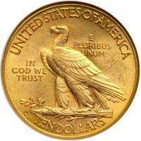1914-D $10 Indian. NGC MS61 - 2