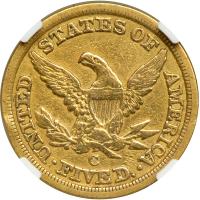 1858-C $5 Liberty - 2