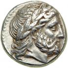 Kingdom of Macedon. Philip II, 359-336 BC. AR Tetradrachm (14.29 g) minted posthumously at Amphipolis, c. 323-315 BC. EF