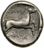 Thessaly, Larissa, c. 435-400 BC. AR Drachm (6.03 g). VF - 2