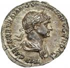 Trajan, AD 98-117. AR Denarius minted at Rome, AD 114-117. MS