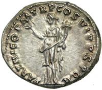 Trajan, AD 98-117. AR Denarius minted at Rome, AD 114-117. MS - 2