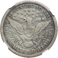 1896-S Barber Quarter Dollar - 2