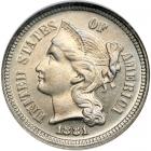 1881 Nickel Three Cents. NGC PF66